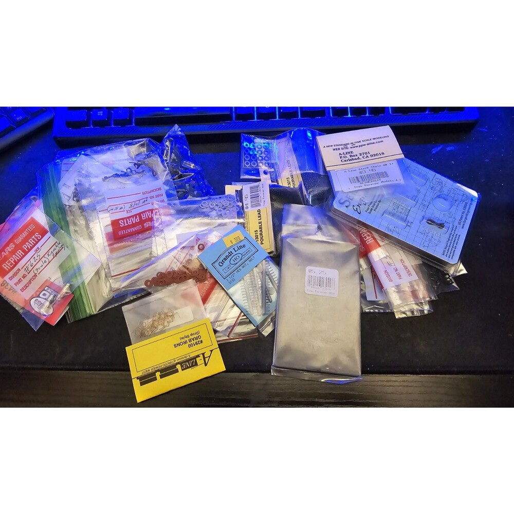 Large Lot HO Scale Model Train Parts Repair/Replacement Hardware